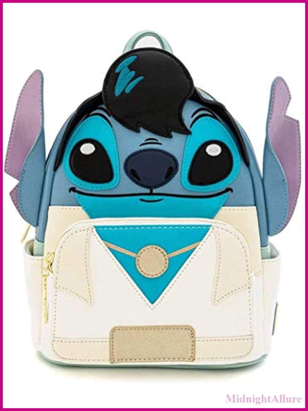 Faux Leather Stitch Cosplay Shoulder Bag Purse Adjustable Strap